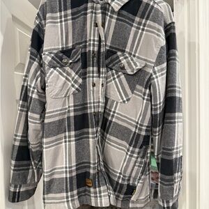 Plaid Button-Up Shirt